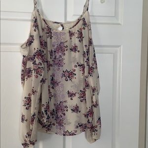 Cold Shoulder Long Sleeve Top